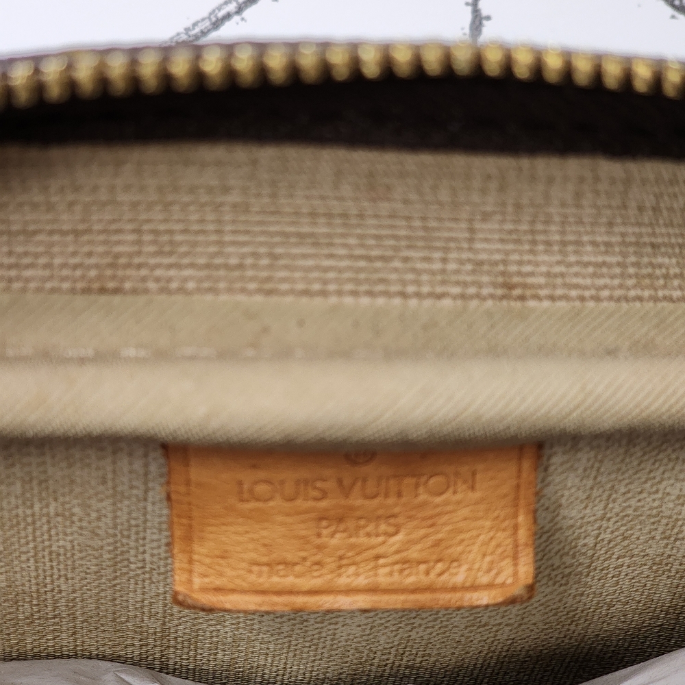 Louis Vuitton Brown Monogram Canvas Top Handle Satchel with Tan Leather Trim - Picture 10 of 16